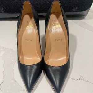 Christian Louboutin Black Leather Pumps